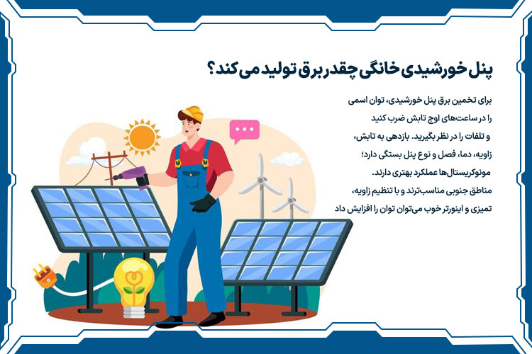 انواع پنلهای خورشیدی چه تاثیری بر میزان برق تولیدی پنل خورشیدی دارند؟